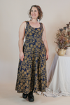 Flow Dress - Gold Flannel Flower