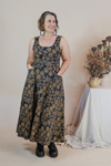 Flow Dress - Gold Flannel Flower