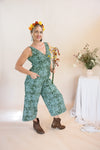 Wide Leg Jumpsuit - Marigold Connection Print