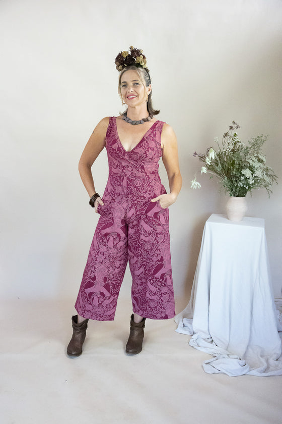 Wide Leg Jumpsuit - Self Care Print