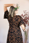 Wrap Dress - Burdock and Bird Print