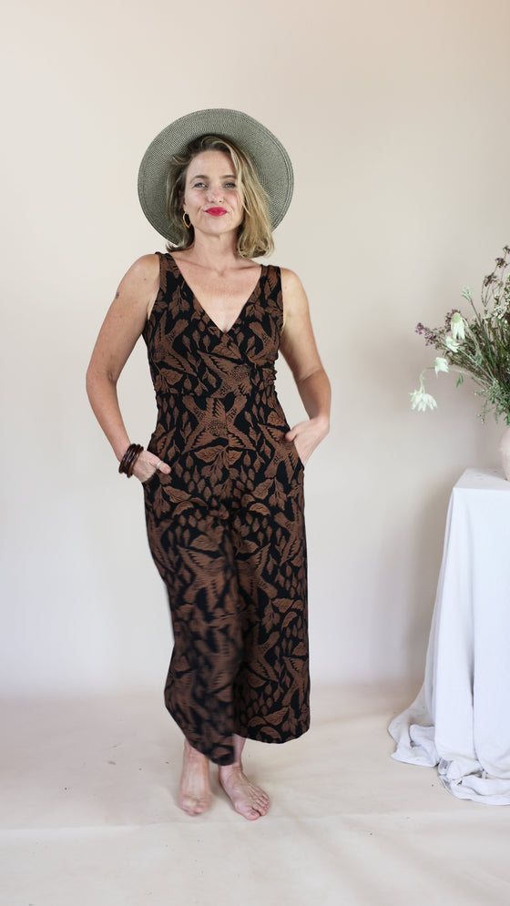 Wide Leg Jumpsuit - Burdock and Bird Print