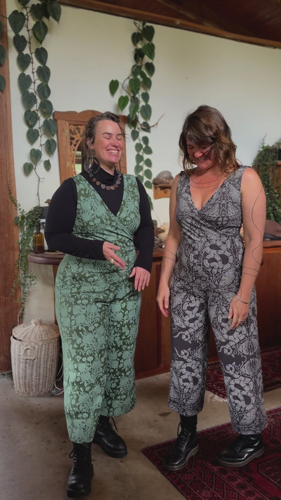 Wide Leg Jumpsuit - Burdock and Bird Print